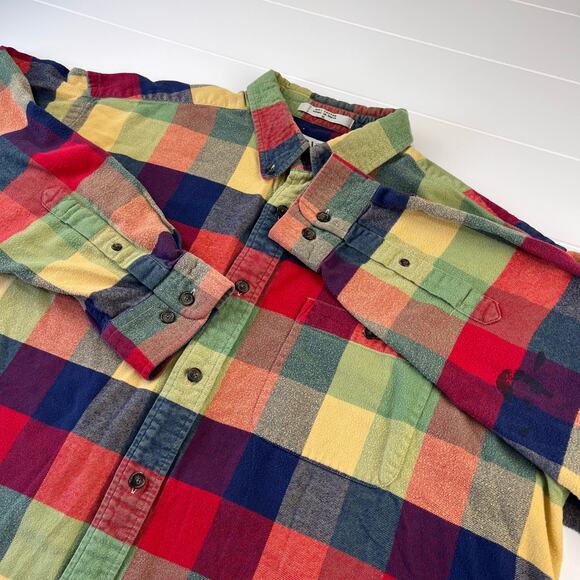 Orvis Vintage Men's Colorful Plaid Button Down Shirt size XL - Picture 5 of 6